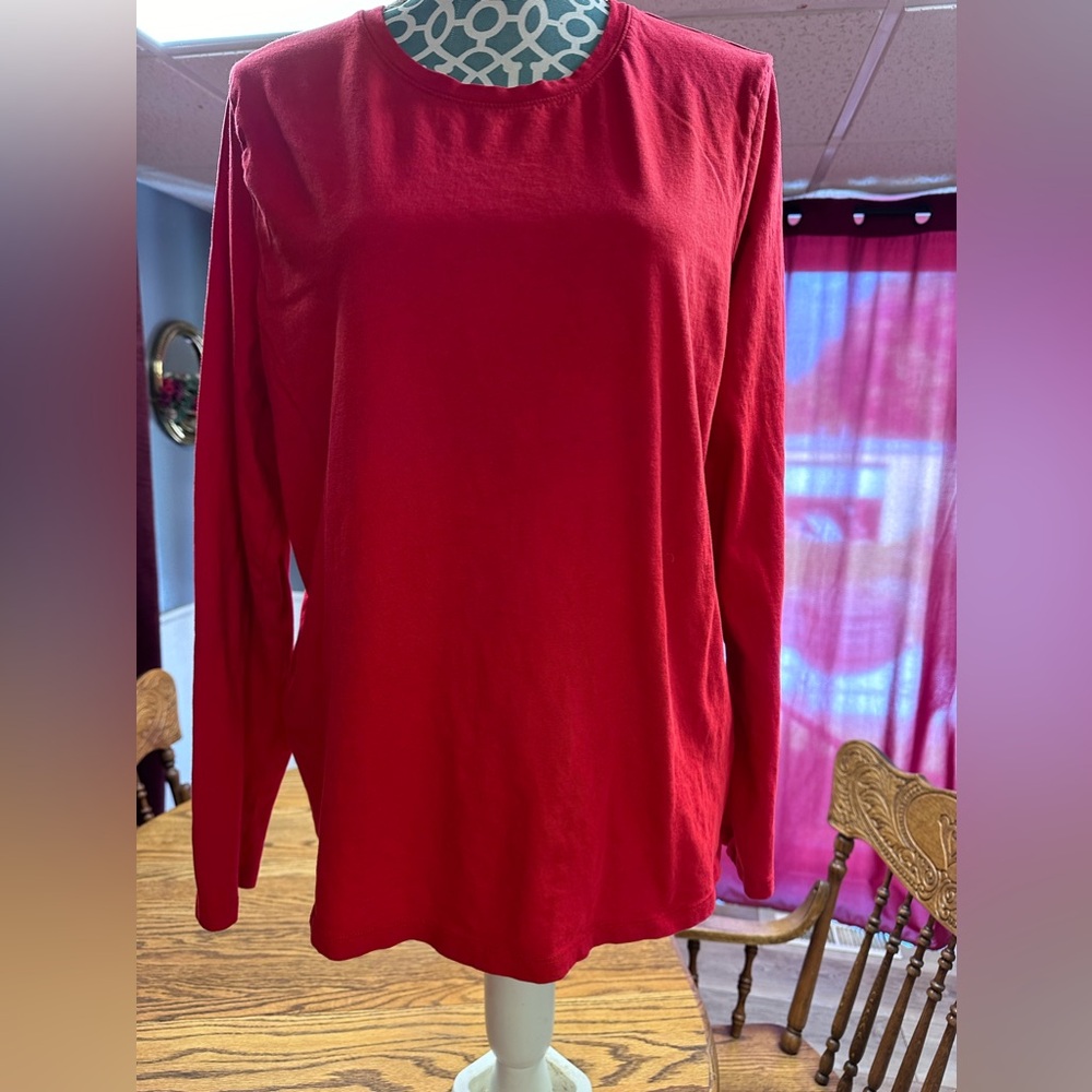 Time & Tru XXL long sleeve red tee